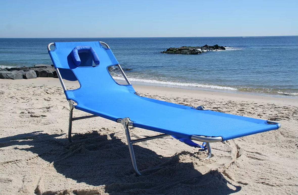 NEW! Beach Lounge Chair كرسي البحر المرتفع عن الارض