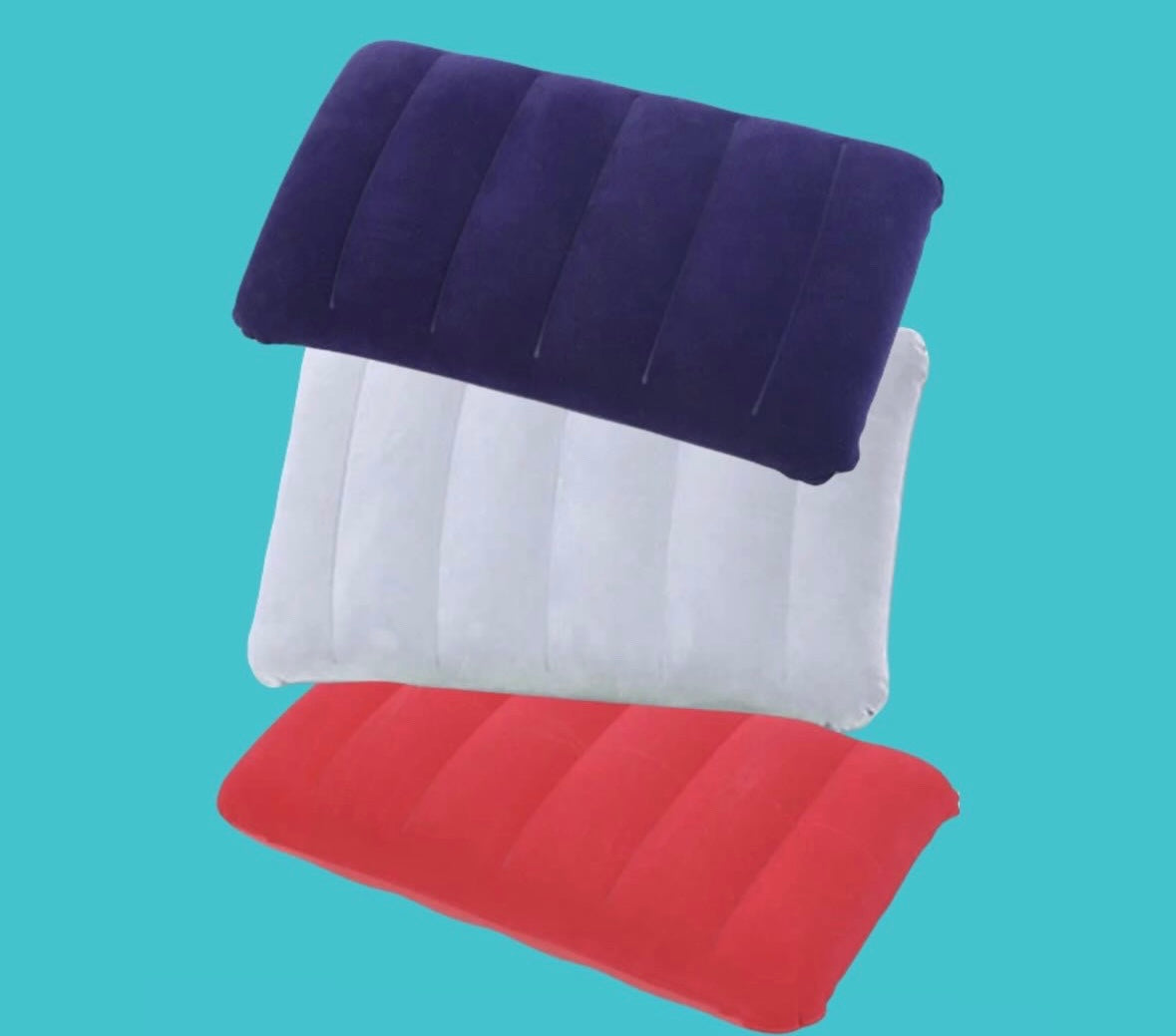Inflatable beach pillow مخدة قابله للتفخ