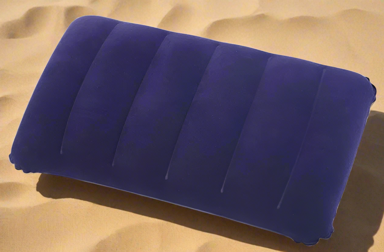 Inflatable beach pillow مخدة قابله للتفخ